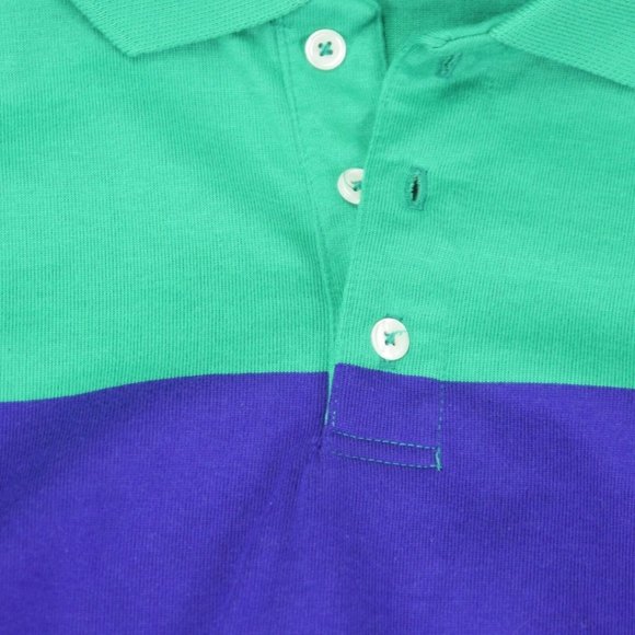 NWOT Gant Rugger Stripes Multicolor RETRO STYLE Polo Pullover  NOS Size M   ANB - Picture 5 of 6